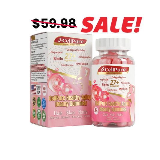 CellPure® NMN Beauty Gummies for Women | Cellular Energy & Anti-Aging Support